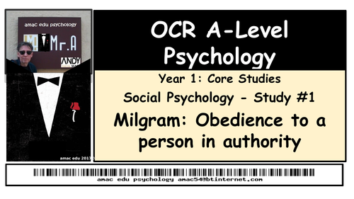 OCR A-Level Psychology: Core Study #1 Milgram