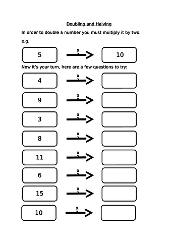 Doubling and Halving