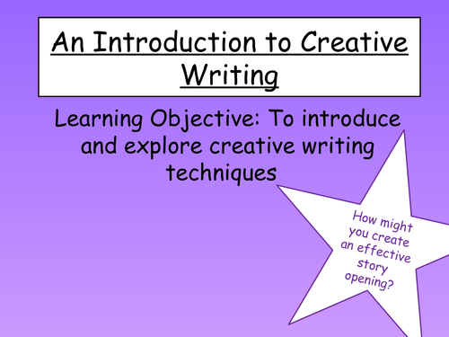 Creative Writing Resources