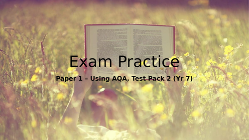 New AQA English Language Paper 1 Exam Prep for Year 7