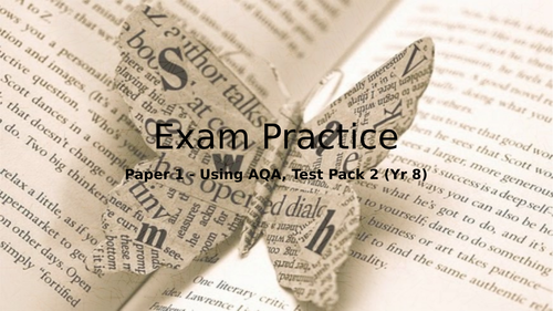 New AQA English Language Paper 1 Exam Prep for Year 8