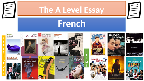 The A Level essay + essay titles (New specifications) (A Level) (Year 2) (French)(2017)