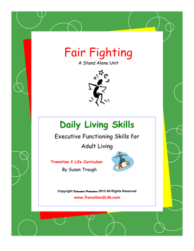 dls-fair-fighting-workbook-daily-living-skills-teaching-resources