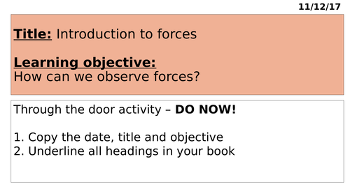 KS3 Forces