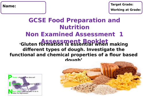 NEA 1 - Food Preparation and Nutrition Assessment and Feedback Booklet -
