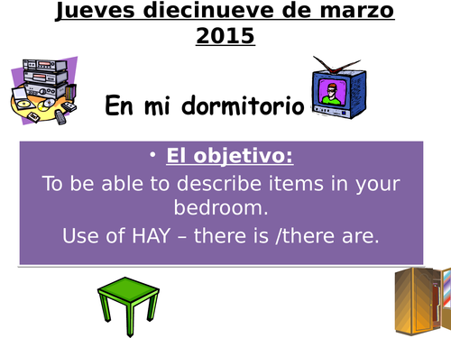 En mi dormitorio