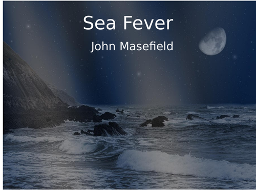 CLASSIC POEM COMPREHENSION SEA FEVER JOHN MASEFIELD WITH ANSWERS