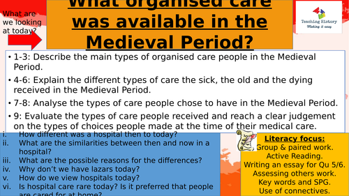 What care was provided in a medieval hospital?