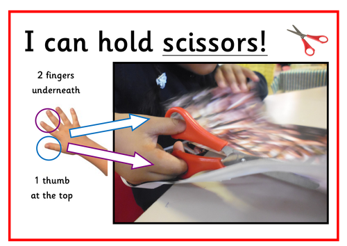 How To Hold Scissors Poster Teaching Resources