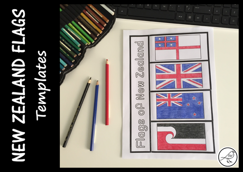 New Zealand Flags - Activity Templates