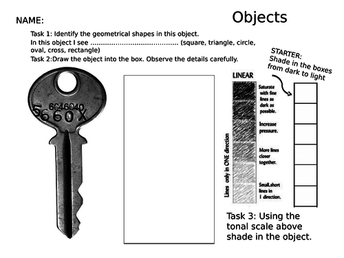 Tonal Worksheet Objects