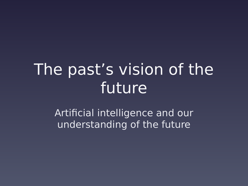 Artificial intelligence - Visual text comprehension activity