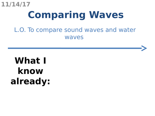 Comparing Waves (Longitudinal and Transverse)