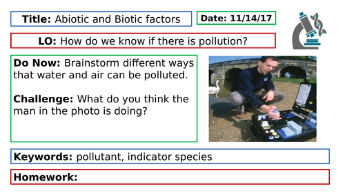 Biology B7 SoL - Interdependence