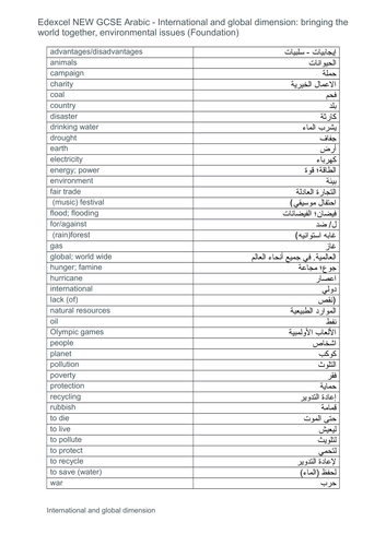 NEW GCSE Arabic