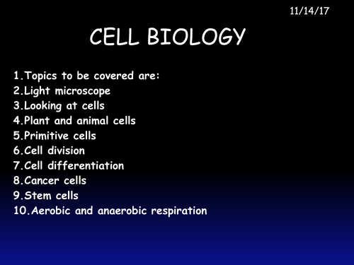 New GCSE Cell biology_ Revision