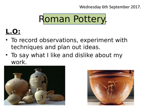 Art Roman pottery year 3/4