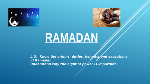 AQA GCSE RE Islam Practises Ramadhan lesson