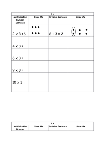 Multiplication and Division calculations