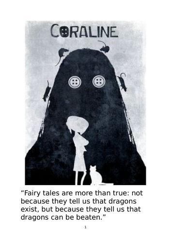 Coraline - Neil Gainman Pupil Booklet