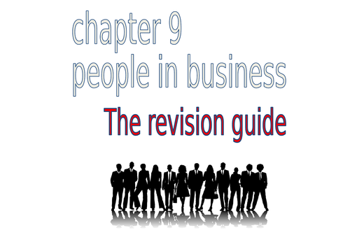AQA GCSE Old Spec:  Chapter 9 revision guide