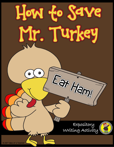 How to Save Mr. Turkey Writing Activity