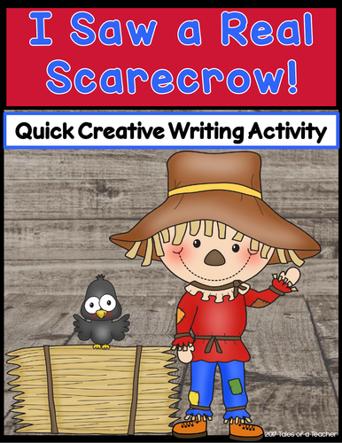 I Saw a Real Scarecrow! Writing Activity