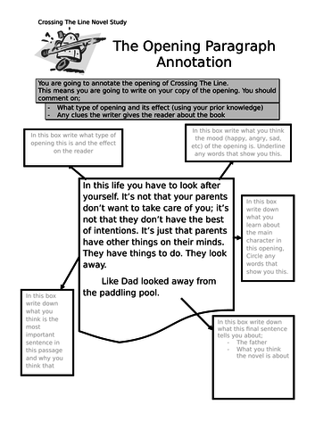 Exploring Opening Paragraphs