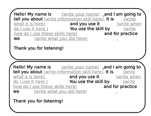 Information/Research Skills Resources