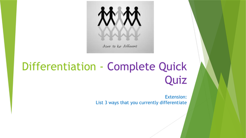 Differentiation CPD/Training