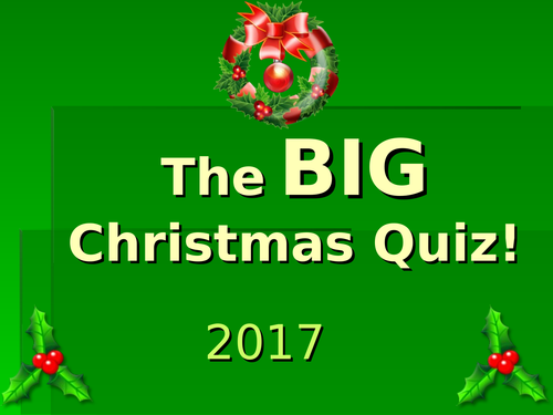 The Big Christmas Quiz 2017