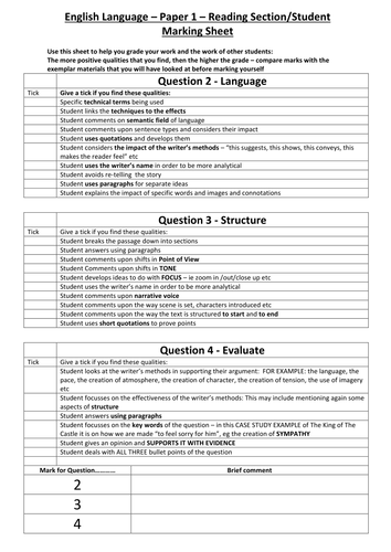Free Resource - AQA GCSE Language Paper 1 City of the Beasts ASSESSMENT exercises
