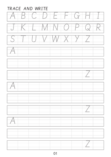 Cursive handwriting book 3 with letters, words and sentences