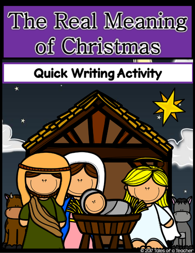 The Real Meaning of Christmas Writing Activity