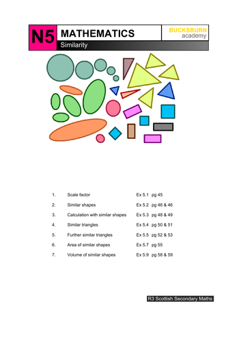 National 5 (N5) Mathematics Similarity