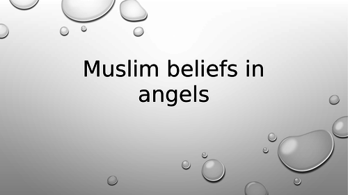 Muslim belief in Angels AQA Religious Studies