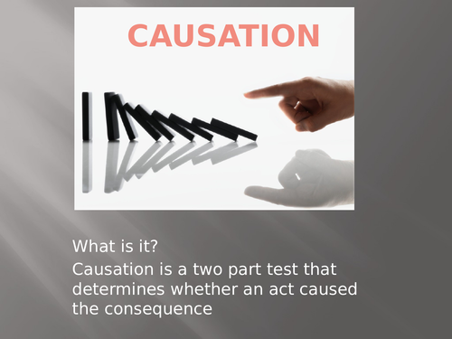 factual vs legal causation