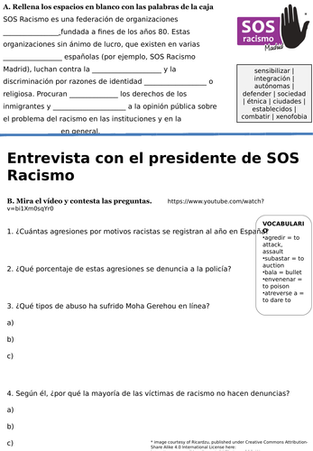 A-Level Spanish: Racism - SOS Racismo / Interview with SOS Racismo president