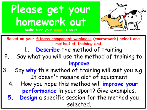 New AQA GCSE PE - Training Zones