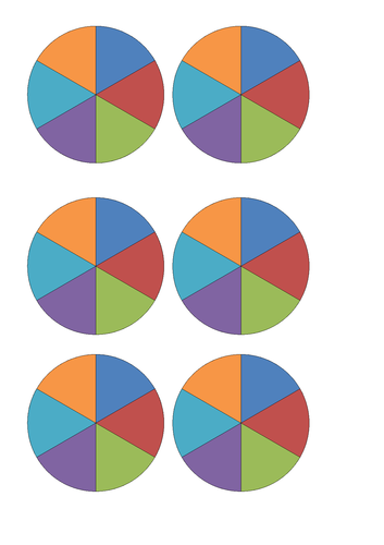 Blank Pie Charts or Fraction Circles