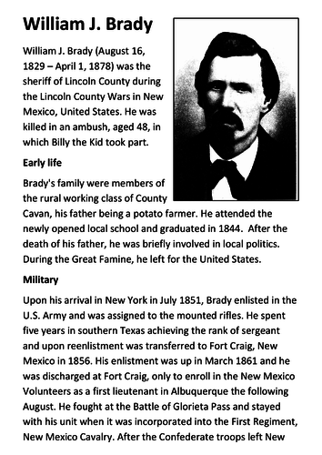 William J. Brady Handout