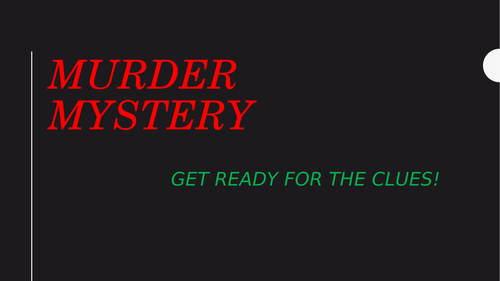 Substitution - Murder mystery