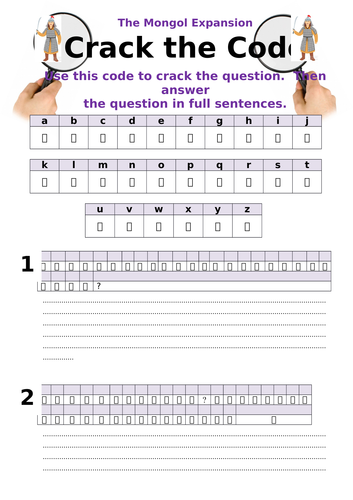 Crack the Code - The Mongol Expansion