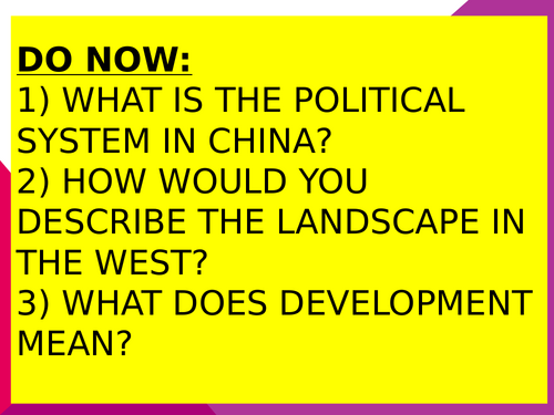 China Lesson 6 - Made in China - living and working conditions.