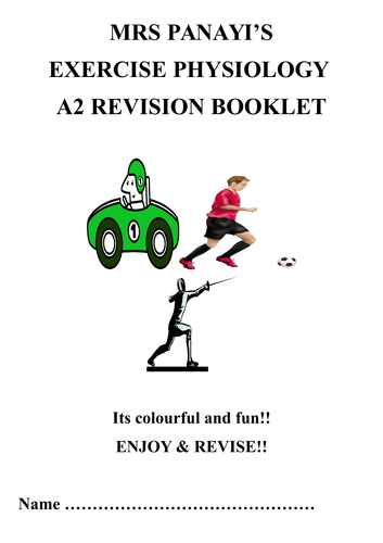 OCR A2 Level PE: Exercise Physiology Revision Booklet (New Spec 2016 +)