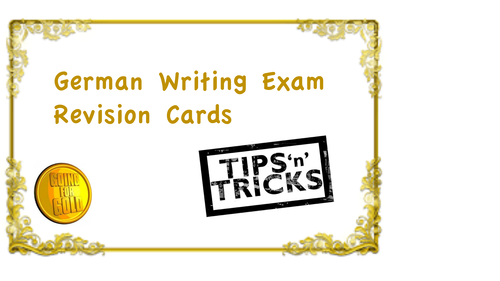 German Revision Flashcards - writing