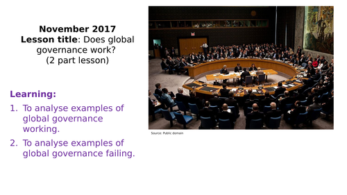 Does global governance work?