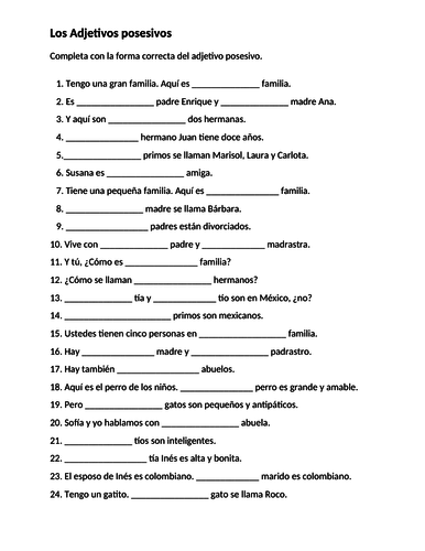 adjetivos-posesivos-spanish-possessive-adjectives-worksheet-2-teaching-resources