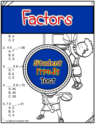 Factors (1-9) Test