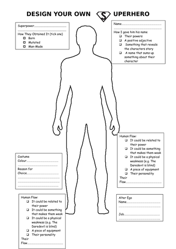 Design A Superhero Lesson | Teaching Resources